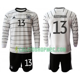 Germania Lukas Klostermann 13 Bambino Maglia Prima Euro 2020 Manica Lunga (+ Pantaloncini)
